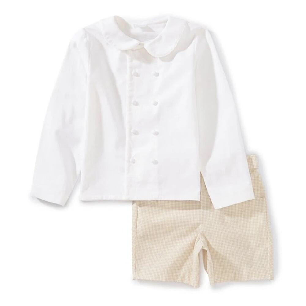 Edgehill Collection Knit Long Sleeve Top & Corduroy Shorts Set 5T - Picture 2 of 4
